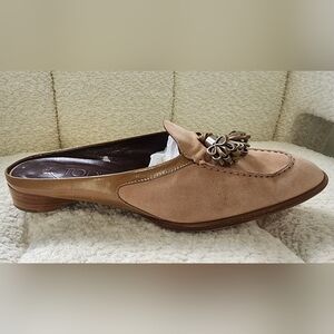 Tods Pink Suede Tassel Slip On Loafers  Size 7 Has Wear